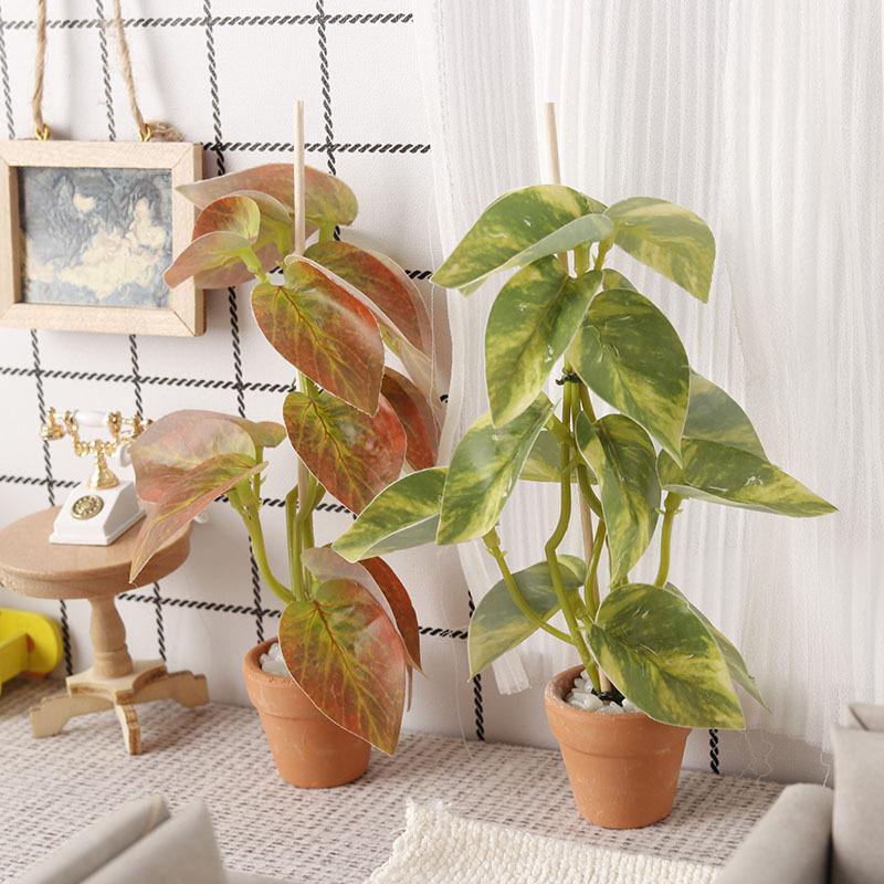 Bonsai Garden Plants - 1/12 кукольный домик, имитация зеленых растений,