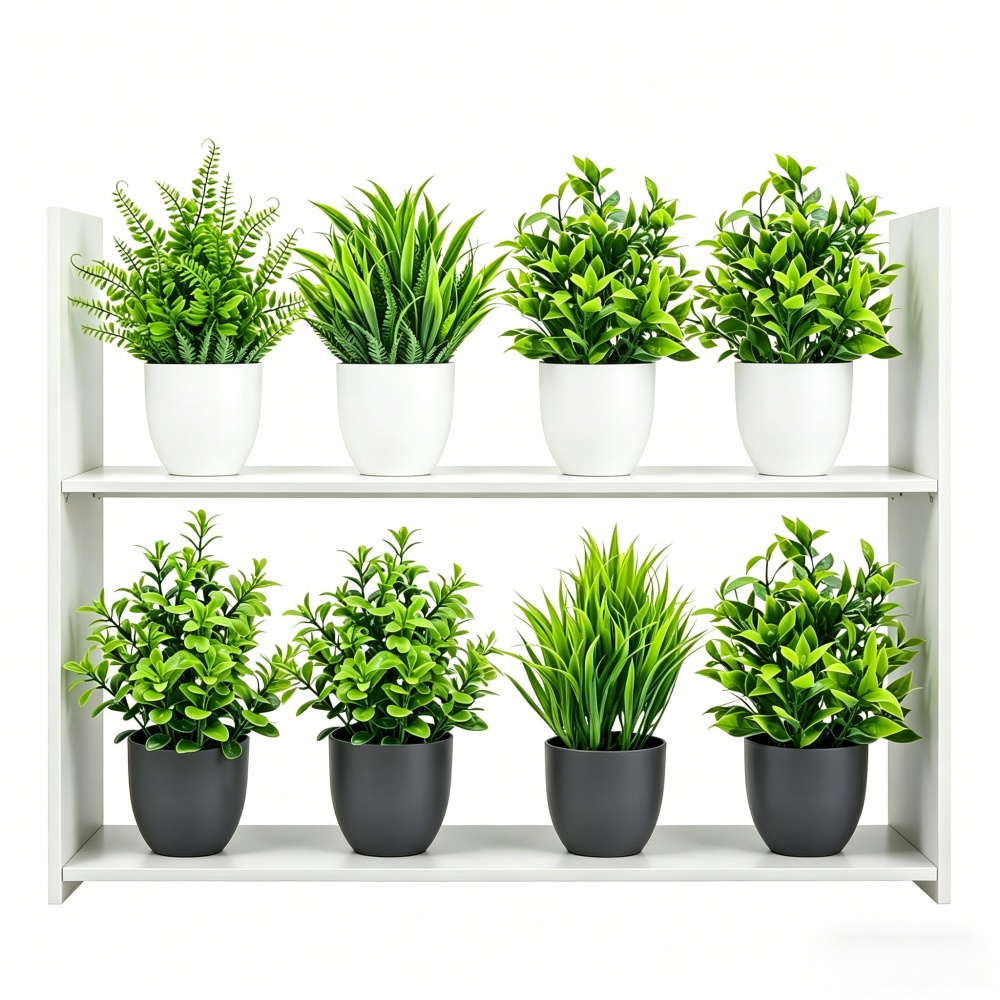 Bonsai Gardenia - Набор из 4 миниатюрных искусственных растений