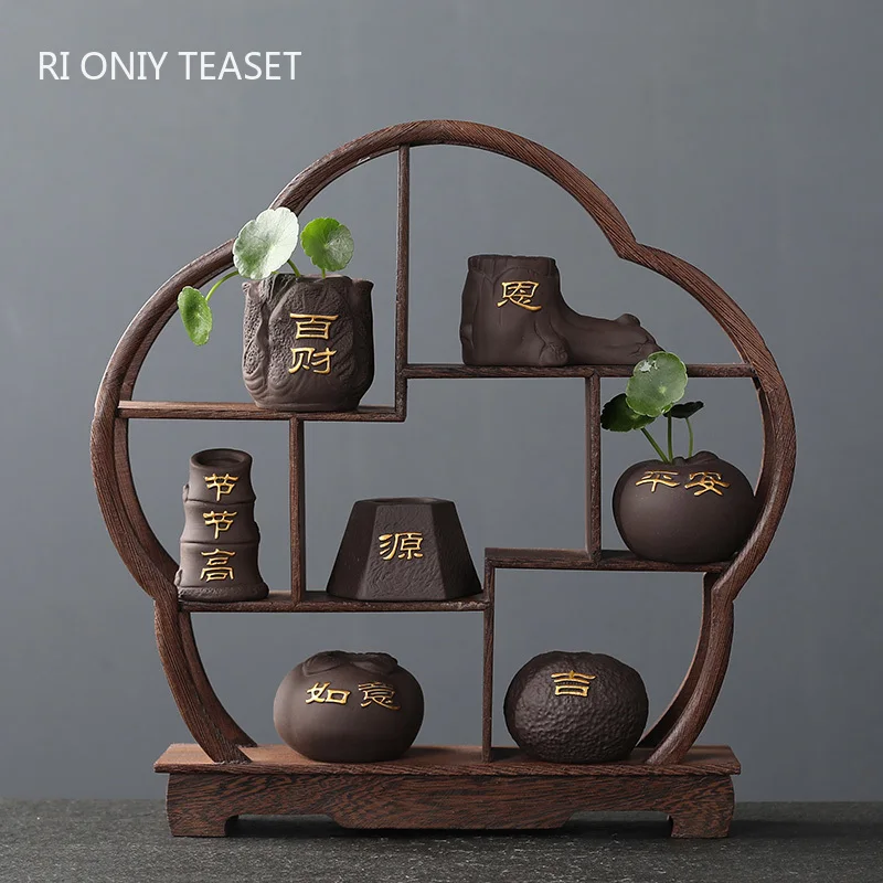 Креативный фиолетовый глиняный – обзор и цена Bonsai Garden Pot